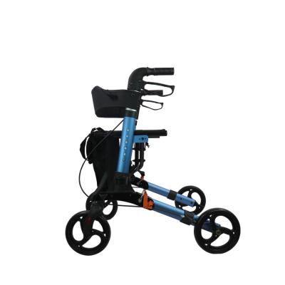 China Popular Product European Style Aluminum Easily Folding Medical Rollator Walker Folding for sale