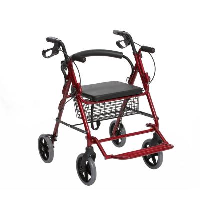 China Convenient High Quality Detachable And Easy Folding Lightweight Adults Aluminum Step Rollator for sale