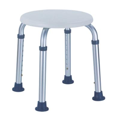 China Foshan Chinese Hot Sales Bathroom Convenient Equipment Adjustable Aluminum Round Bath Chairs Shower Stool For Elder SC6020B for sale