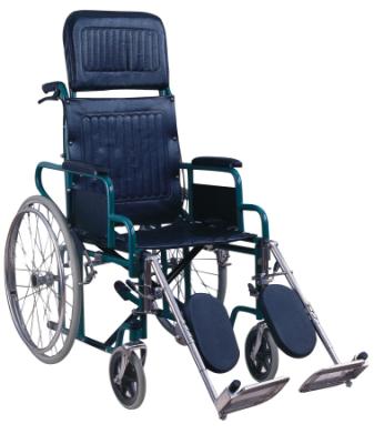 China Outdoor Hospital Folding Steel Wheelchair For Disabled for sale