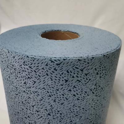 China 80gsm YPP-6080B Durable Blue Color Wiper Roll Non Woven 100% Polypropylene for sale