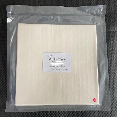 China YPL-8130UD-RS Sterile Sterile 100% polyester gamma ray radiation sterilized cleanroom wiper for sale