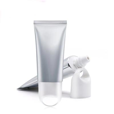 China Custom Empty Cosmetic Empty Cream Tube 50ml Ring Cap Tube 50ml Sunscreen Packaging Aluminum Plastic Tube for sale