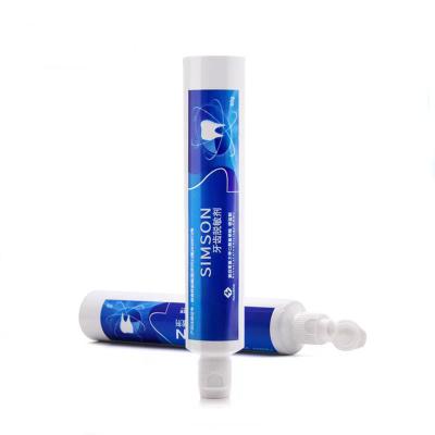 China Abl Cosmetic Empty Refillable Aluminum Plastic Tube Laminate Packaging Toothpaste 60g Button Screw Cap Plastic Tube for sale