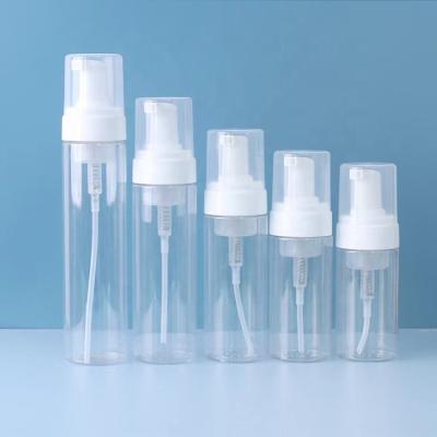 China Personal Care Hand Sanitizer Foam Bottle Pet Foam Bottle 100/200ml Transparent Plastic Foam Cleaning Bottle for sale