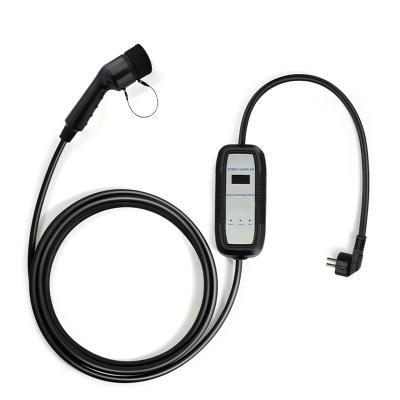 China Type - 2 Screen Display EV Charger Portable Charging Cable 16A For Electric Vehicle Charging Portable EV Charger Type - 2 Screen Display 16A for sale