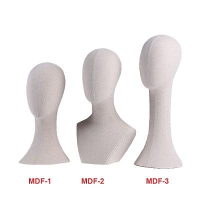 China 100% Head Wrapped Apparel Wholesale Canvas Block Mannequin Head Wig Display Styling Head for sale