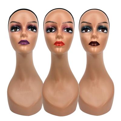 China With European Wig Head Realistic Mannequin Hat Scarf Wig Display Beauty Mannequin Head for sale