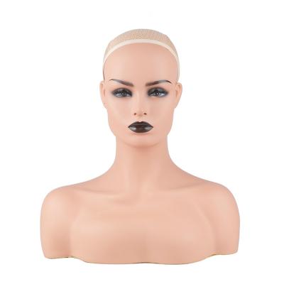 China With Wig Wholesale Female Wig Display Shoulders Cheap Human Hair Makeup Wigs African American Male Mannequin Head for sale