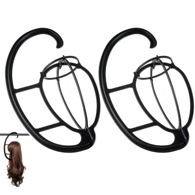 China Plastic Portable Wig Hanging Rack For Wigs And Hats, Folding Wig Display Rack Tool for sale