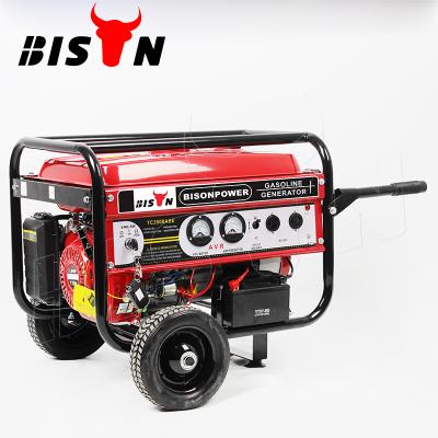 China BISON(CHINA) Portable 3Kw Generator Motor For Home Use 3Kv Single Phase 3000Rpm Small Home Generator BS3500ASE for sale