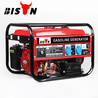 China BISON (CHINA) Small Gasoline 3Kw Generator 170F Engine Generators Price Portable Generator Set 15L for sale