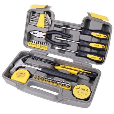 China Hispec 36pcs Household DIY Tool Box Full Set Home Use Kit For Home Tool Kit Repair Home Tool Kit AT0006 for sale