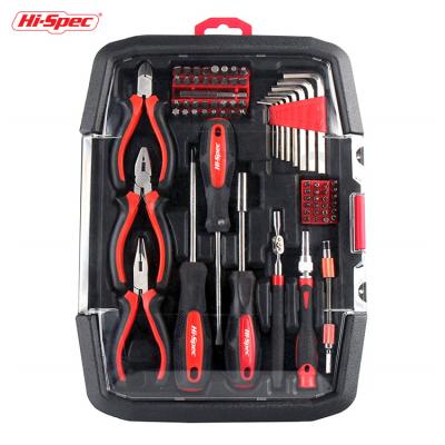 China Household Use Professional Repair Tool Kit Hispec 77 Piece Tool Kit Box for sale