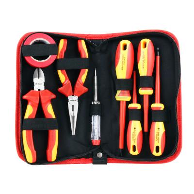 China Household Use 8 Pieces VDE 1000V Approved Insulated Electrician Tool Set for sale