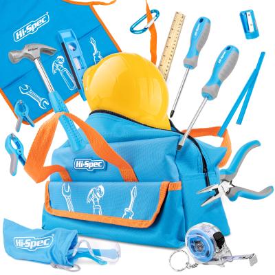 China Hot Sale 14PC 2021 Hi-Spec Kids Tool Kit Kids Tool Kit With Blue Tool Bag. DIY tools for sale