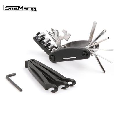 China Portable Mini Tool Set Service Bicycle Tool Kit 16 in 1 Kit Multi Hand Tool Bike Chains Tools for Cycling for sale