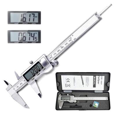 China Ultra-Large Water Resistant LCD Screen Gauge Hardened Stainless Steel Electronic Digital Vernier Caliper for sale