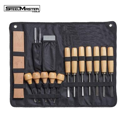 China Carry Easy DIY Tool High Quality Wood Lathe Woodworking Turning Tools Carving Chisel Set For Carving for sale