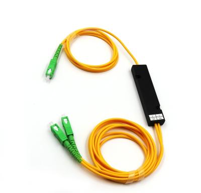 China 1:99 SC 1X2 Fiber Optic FTTH Splitter FBT Optical Coupler 50:50 40:60 30:70 20:80 Telecom One Stop Shop Splitting Ratio for sale