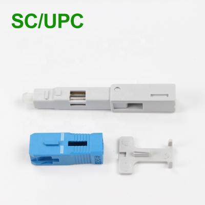 China FTTH low price high quality fiber optic push fit quick connector for FTTH with pigtail SC UPC conector for sale