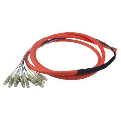 China FTTH FTTB FTTX Network LC OM1 OM2 OM3 OM4 OM5 Multimode Fiber Optic Pigtail for sale