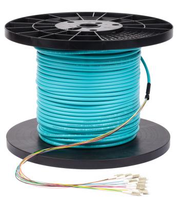 China Indoor/Outdoor Multimode Fiber Optic Preterminated Cable Reel Plenary SC MPO 12 SC MPO 12 Fiber Optic Cable for sale