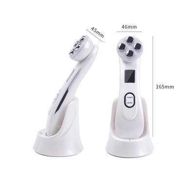 China Shrink Pore Face Lifting Beauty Equip 5 Color Lights EMS RF Skin Tightening Radio Frequency Machine for sale