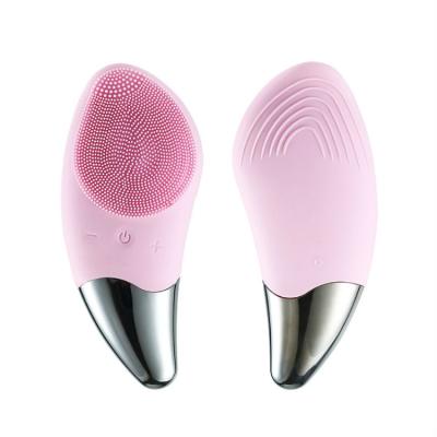 China Hot Deep Cleansing Silicone Face Wash Electric Silicone Acne Treatment Sonic Brush for sale