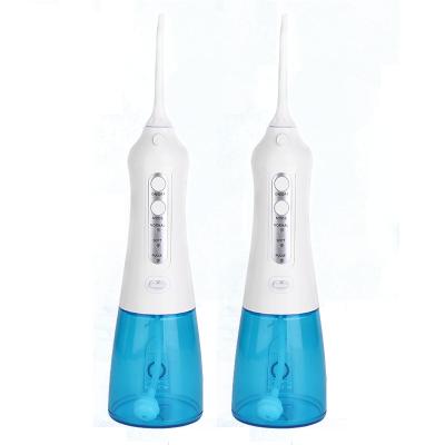 China Portable Wireless USB Rechargeable Dental Flosser IPX7 Waterproof Household Water Tooth Flosser Oral Irrigator for sale