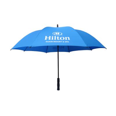 China Modern Waterproof Customized Golf Umbrellas Pongee Fabric for sale