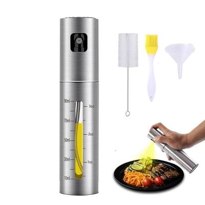 China Viable New Arrival Mini Stainless Steel Vinegar Olive Oil Portable Cooking Sprayer Bottle for BBQ Pan Salads Baking 90ml for sale