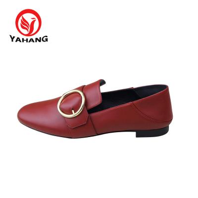 China New Lightweight Women Flat Shoe Design Moccasin Loafer Leather for sale