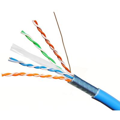 China Manufacturer High Quality Eco-Friendly FLET TESTED 4-PAIR 23AWG Cat6 Lan Cable Cat 6 FTP Cable for sale