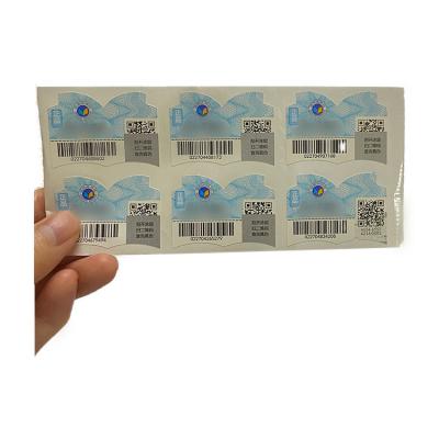 China Waterproof Label Food Packaging Labels Packaging Labels 2D Adhesive 3D UV Print Serial Number for sale