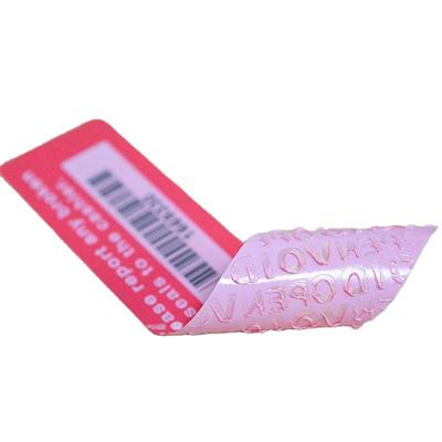 China Anti-fake Vacuum Label Anti-counterfeit Tamper Evident Stickers Custom Design for sale