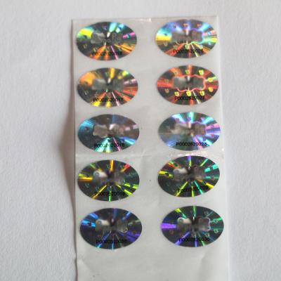 China Magic Particles Anti-Counterfeit Technology 2.0 Generate Qr Code Holographic Custom Bottle Label for sale