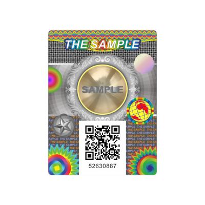 China 3D Hologram Anti-counterfeit QR Code Custom Sticker Anti-counterfeiting Labels for sale