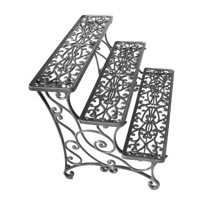 China Traditional Outdoor Cast Aluminum Furniture Garden Furniture Patio Flower Stand for sale