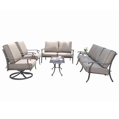 China Western Style Cast Aluminum Furniture Outdoor Garden Furniture Patio Sets Denver Sofa Set for sale