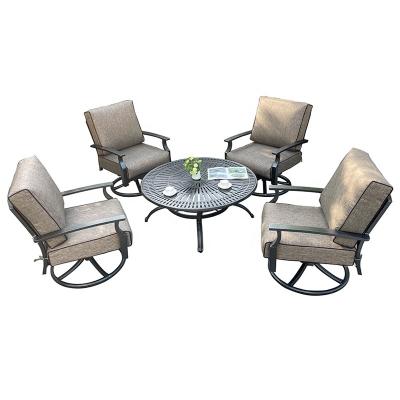 China Western Style Cast Aluminum Furniture Outdoor Garden Furniture Patio Sets Rhombus Sofa Set for sale