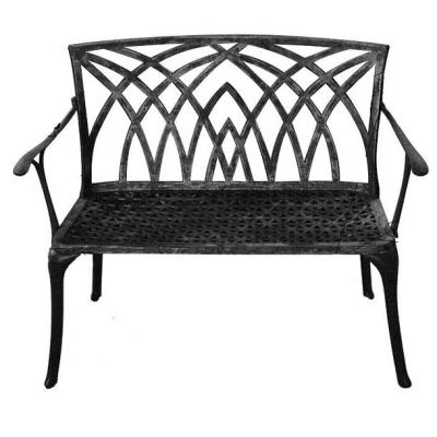 China Western Style Cast Aluminum Furniture Outdoor Garden Furniture Patio Weston KD Bench for sale