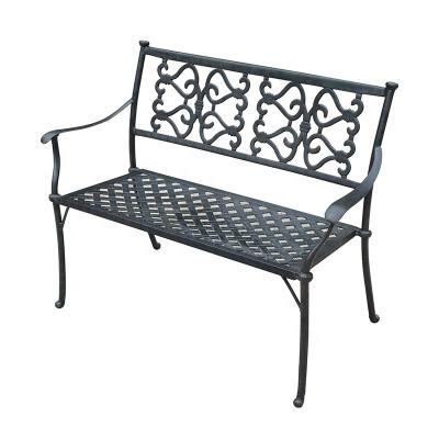 China Western Style Cast Aluminum Furniture Garden Furniture Outdoor Patio Milan Bench for sale