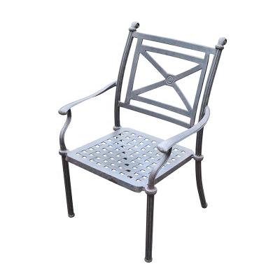 China Western Style Cast Aluminum Furniture Garden Outdoor Patio Kingston Dining Chair for sale