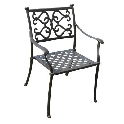 China Western Style Cast Aluminum Furniture Garden Furniture Outdoor Patio Milan Dining Chair for sale