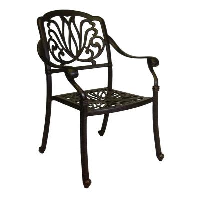 China Western Style Cast Aluminum Furniture Garden Furniture Outdoor Patio Elizabeth Dining Chair for sale