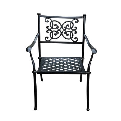 China Western Style Outdoor Patio Melissa Dining Chair Cast Aluminum Furniture Garden Furniture for sale