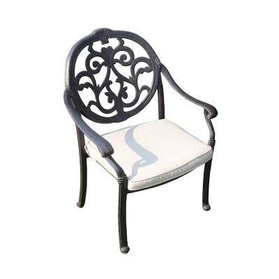 China Western Style Cast Aluminum Furniture Garden Furniture Outdoor Patio Bolla Dining Chair for sale