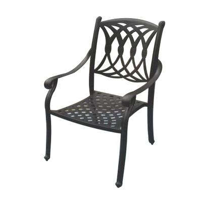 China Western Style Cast Aluminum Furniture Outdoor Garden Furniture Patio Sets Corellon Dining Chair for sale