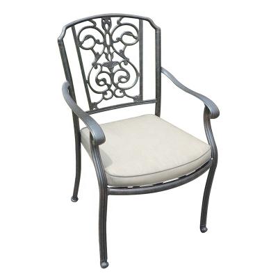 China Western Style Cast Aluminum Furniture Outdoor Garden Furniture Patio Sets Manhattan Dining Chair for sale